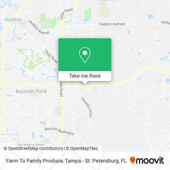 Farm To Family Produce map