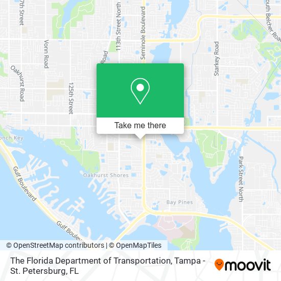 The Florida Department of Transportation map