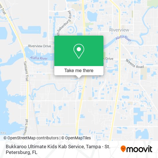 Bukkaroo Ultimate Kids Kab Service map