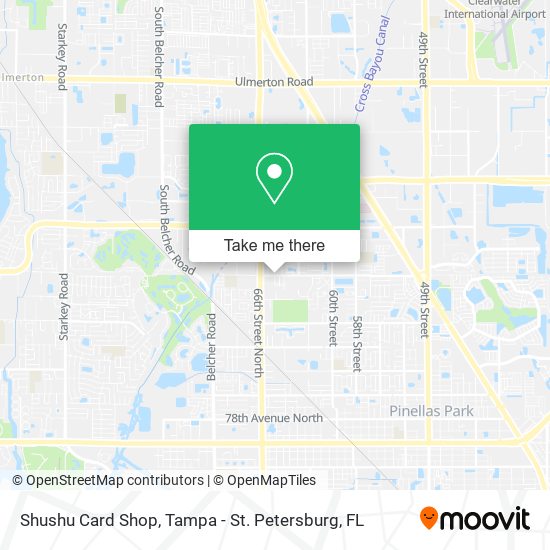 Shushu Card Shop map