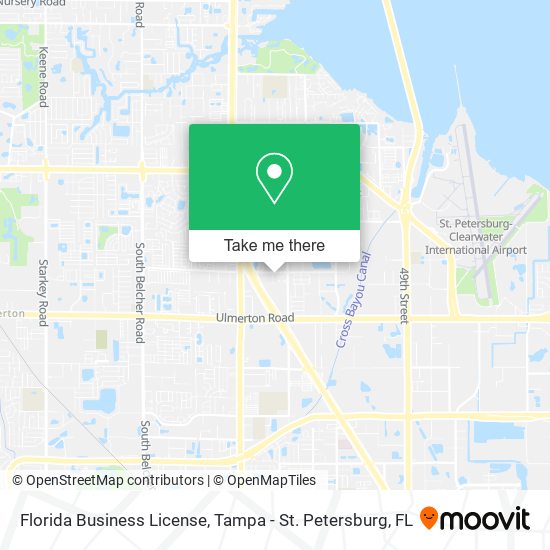 Mapa de Florida Business License