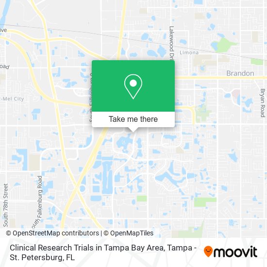 Clinical Research Trials in Tampa Bay Area map