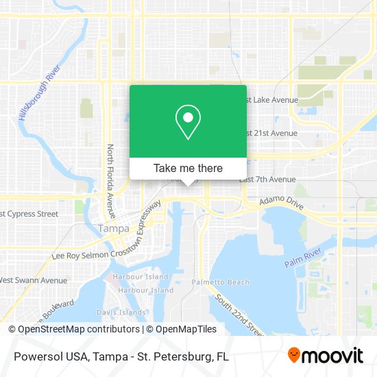 Mapa de Powersol USA