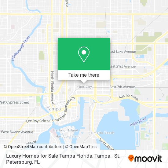 Luxury Homes for Sale Tampa Florida map