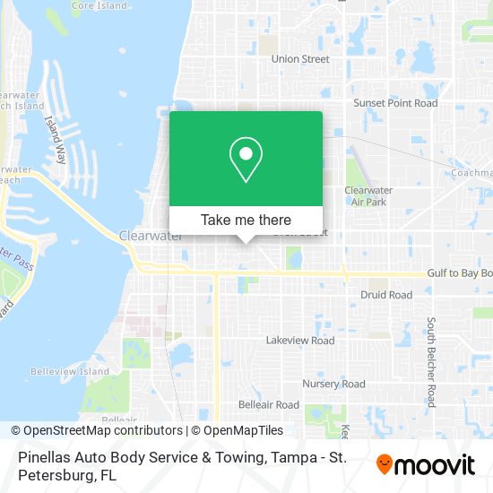 Mapa de Pinellas Auto Body Service & Towing