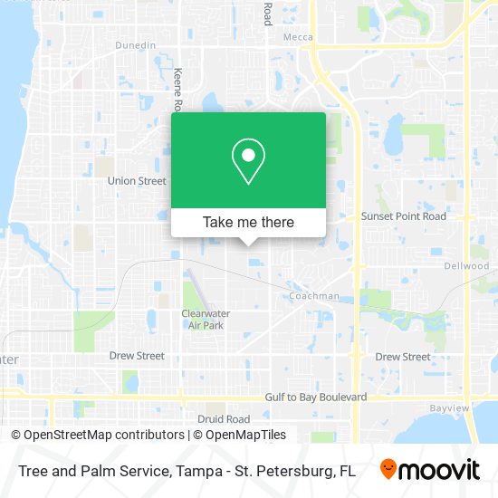 Tree and Palm Service map