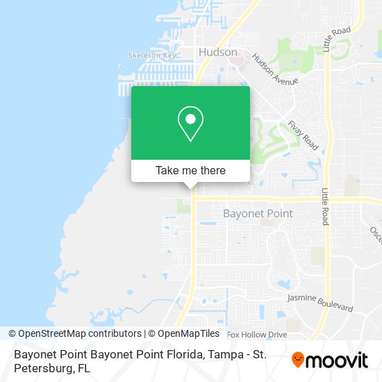 Bayonet Point Bayonet Point Florida map