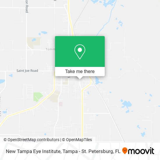 New Tampa Eye Institute map