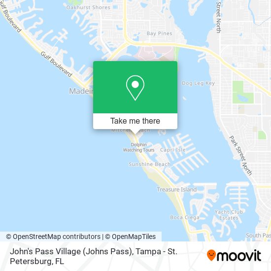 Mapa de John's Pass Village (Johns Pass)