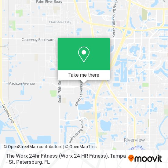 The Worx 24hr Fitness (Worx 24 HR Fitness) map