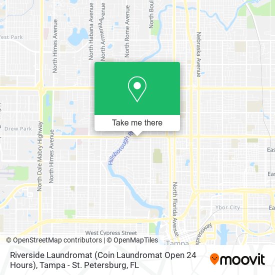 Mapa de Riverside Laundromat (Coin Laundromat Open 24 Hours)