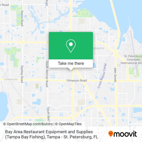 Mapa de Bay Area Restaurant Equipment and Supplies (Tampa Bay Fishing)