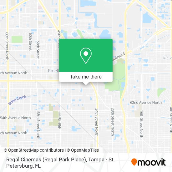 Mapa de Regal Cinemas (Regal Park Place)