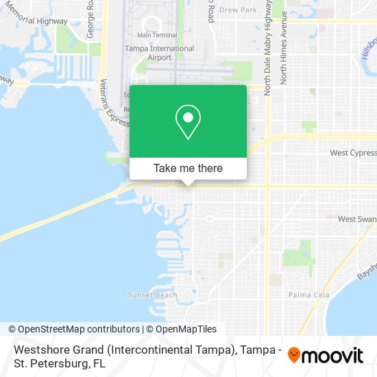 Westshore Grand (Intercontinental Tampa) map