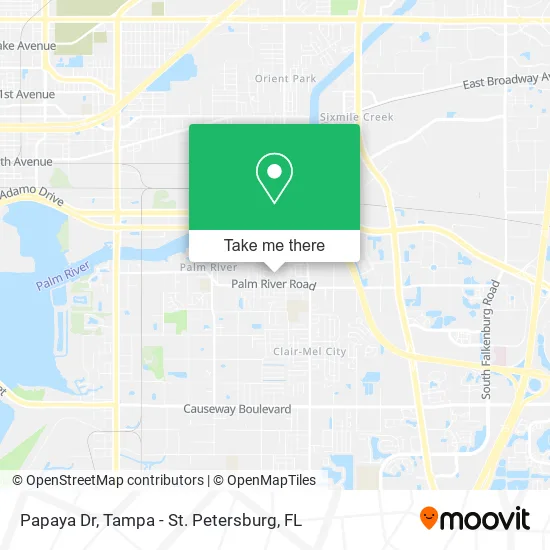 Mapa de Papaya Dr