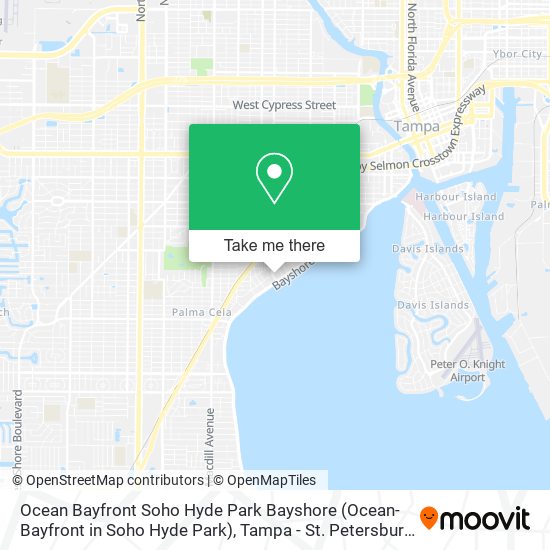 Mapa de Ocean Bayfront Soho Hyde Park Bayshore