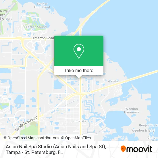 Asian Nail Spa Studio (Asian Nails and Spa St) map