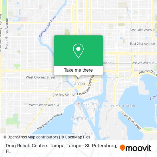 Drug Rehab Centers Tampa map