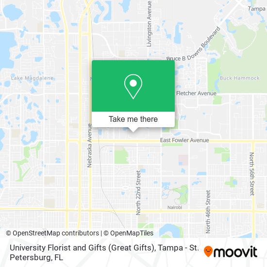 Mapa de University Florist and Gifts (Great Gifts)