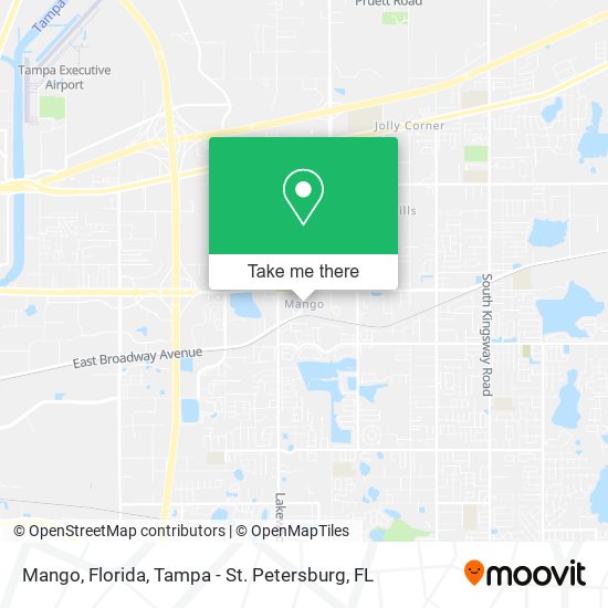 Mango, Florida map