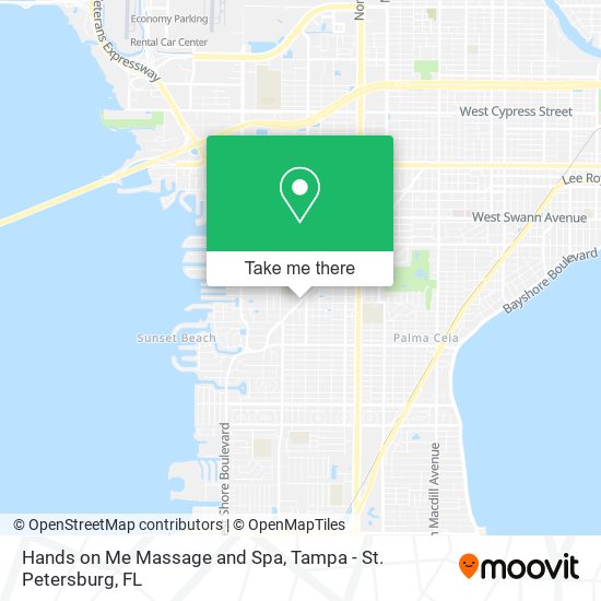 Hands on Me Massage and Spa map