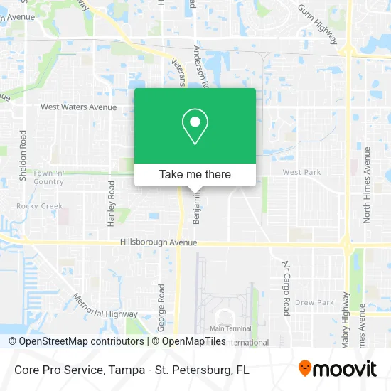 Core Pro Service map