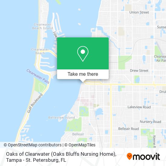 Oaks of Clearwater (Oaks Bluffs Nursing Home) map