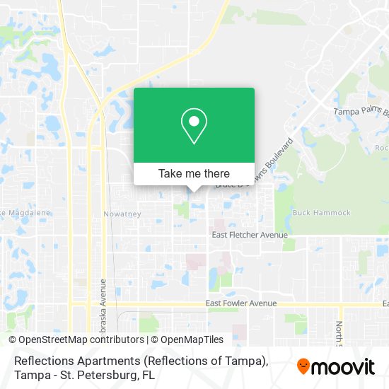 Reflections Apartments (Reflections of Tampa) map