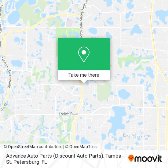 Mapa de Advance Auto Parts (Discount Auto Parts)