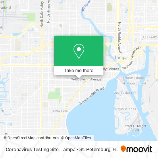 Coronavirus Testing Site map