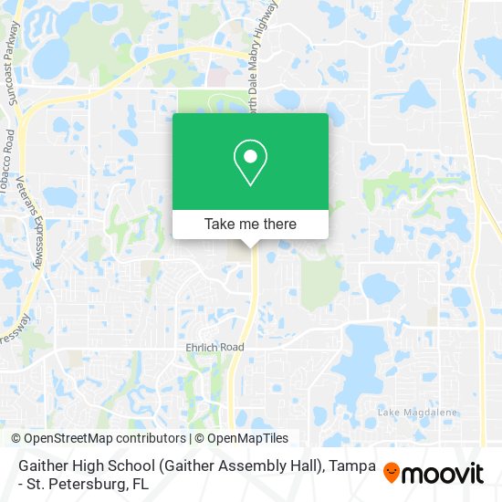 Gaither High School (Gaither Assembly Hall) map