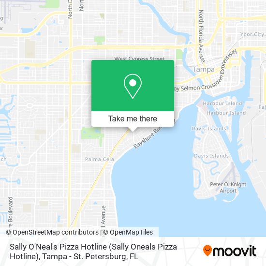 Sally O'Neal's Pizza Hotline (Sally Oneals Pizza Hotline) map