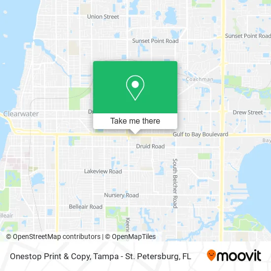 Onestop Print & Copy map