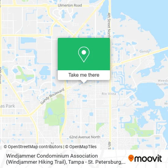 Windjammer Condominium Association (Windjammer Hiking Trail) map
