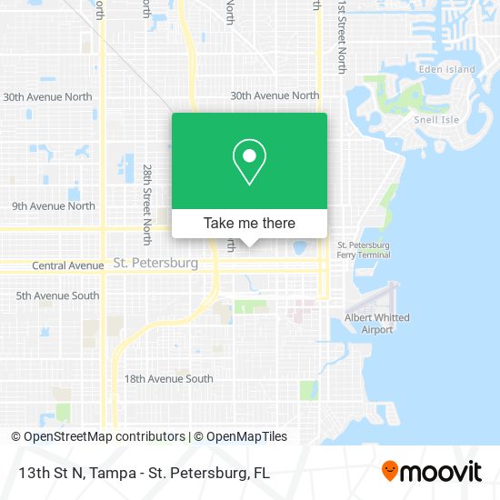Mapa de 13th St N