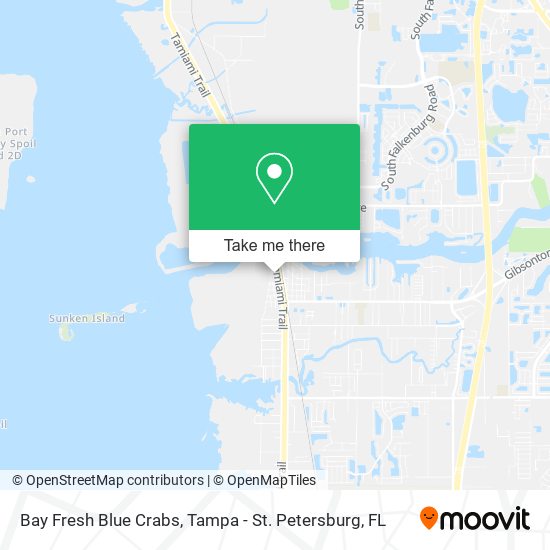 Mapa de Bay Fresh Blue Crabs