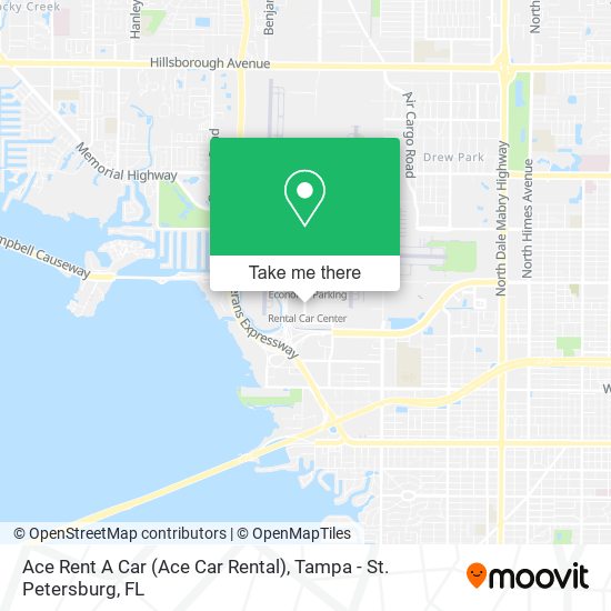Ace Rent A Car (Ace Car Rental) map