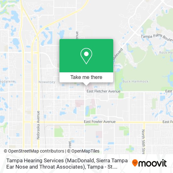 Tampa Hearing Services (MacDonald, Sierra Tampa Ear Nose and Throat Associates) map