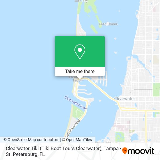 Mapa de Clearwater Tiki (Tiki Boat Tours Clearwater)