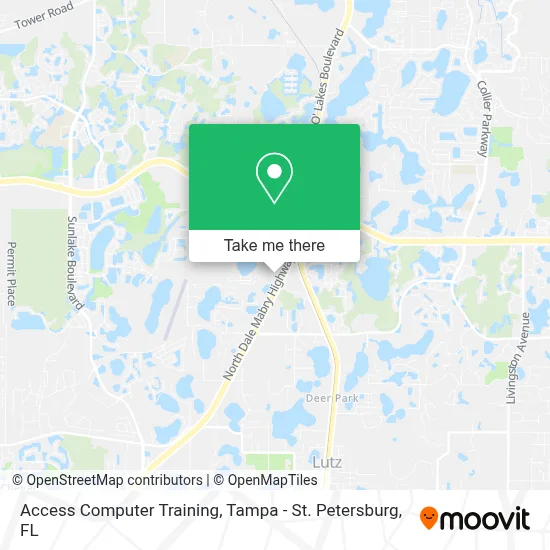 Access Computer Training map