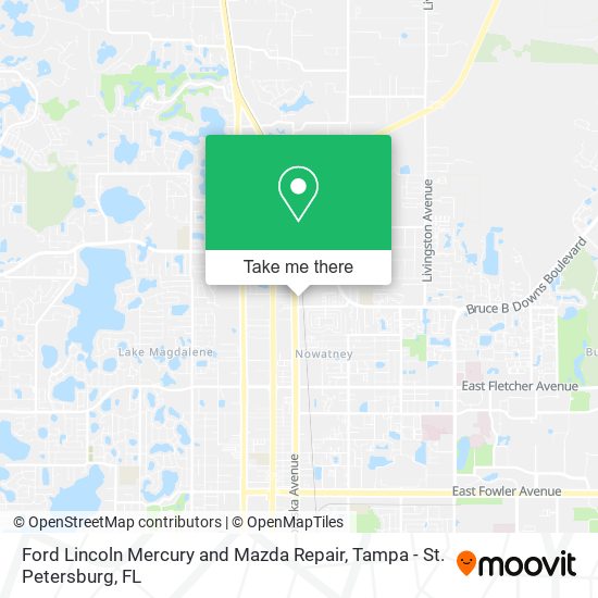 Mapa de Ford Lincoln Mercury and Mazda Repair