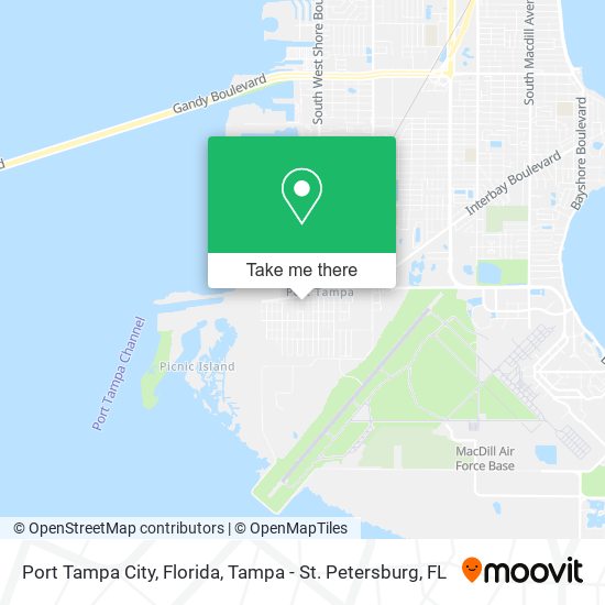 Port Tampa City, Florida map