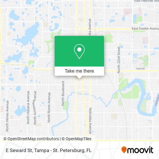 E Seward St map