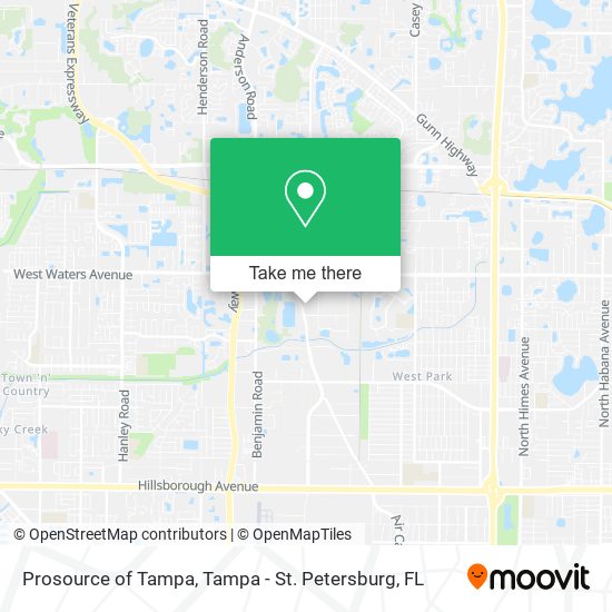 Mapa de Prosource of Tampa
