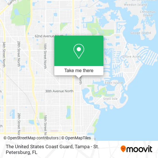 Mapa de The United States Coast Guard