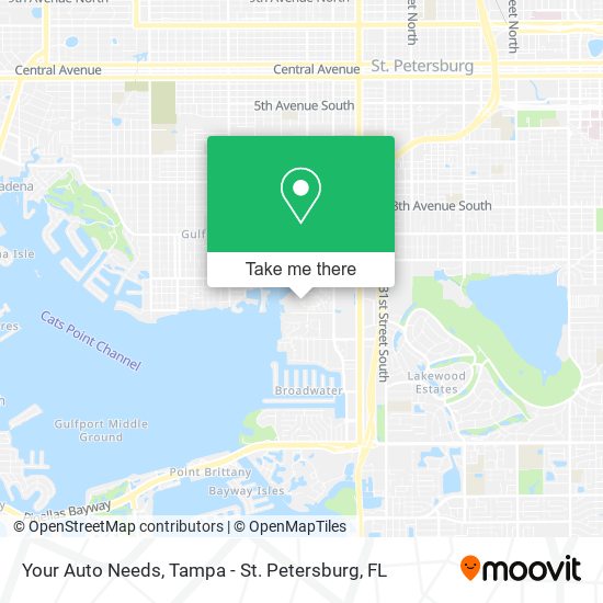 Your Auto Needs map