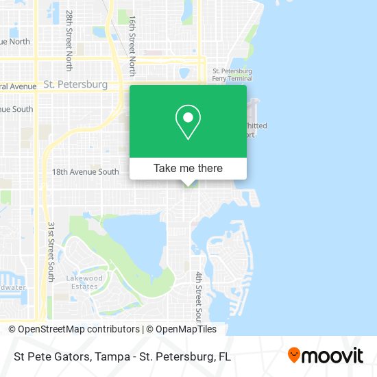 St Pete Gators map