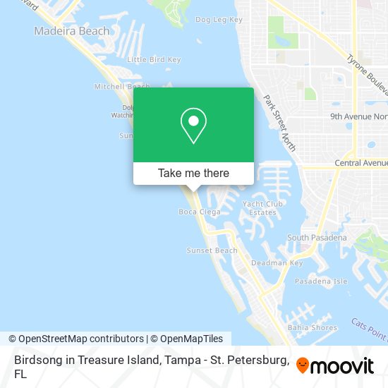 Birdsong in Treasure Island map