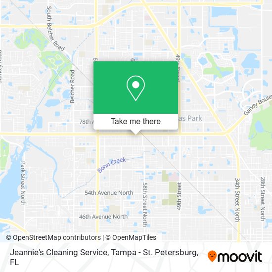 Jeannie's Cleaning Service map