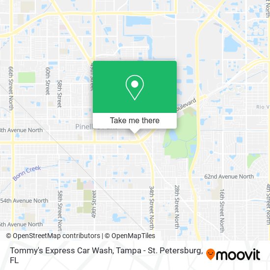 Tommy's Express Car Wash map